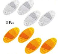 Shein 8 piezas de tiras reflectantes para bicicleta, reflectores de aro de bicicleta, luces de radios para bicicleta de montaña y de carretera, accesorios d