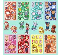 Shein 8 PIEZAS Lindos Pegatinas de Anime de PAW Patrol para decoración DIY en teléfono, cuaderno, maleta, portátil, refrigerador, graffiti, pegatinas de dib