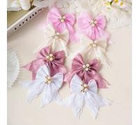 Shein 8 piezas Pinzas de pelo con lazo elegantes y sencillas, pinzas para cola de caballo, pasadores de pelo lindos para niñas, mejor regalo para niñas, ade