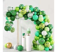 Shein 80 piezas Kit de globos de látex con decoración de dinosaurios y 2 piezas de accesorios para globos, decoración perfecta para cumpleaños, fiestas, eve