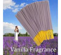 Shein 80 piezas Palitos de incienso perfumados de vainilla natural, hechos de flores, sin carbón, quemador de incienso, para relajación