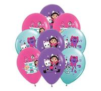 Shein 9/18/27/36 Globos del Gabby's Dollhouse, decoración interior cálida, suministros para fiesta de cumpleaños, boda, graduación, aniversario, disfraces,