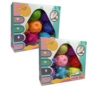 Shein 9 piezas/Set Pelotas Sensoriales para Bebé, Pelotas Suaves de Textura Multicolor, Juguetes Táctiles para Bebés y Niños Pequeños, Regalo de Cumpleaños