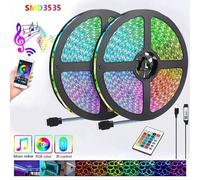 Shein 98,4 Pies/65,6 Pies Tira De Luces Led, Tira De Luces Rgb 3535 Que Cambian De Color, Tira De Luces Inteligente, Control Remoto De 24 Teclas Con Luz Noc