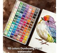 Shein 98/72/60 Colores Pinturas Acuarela Sólidas 1ml Serie Brillante, Colores Duraderos, Adecuado Para Pintura Acuarela Y Creación Artística