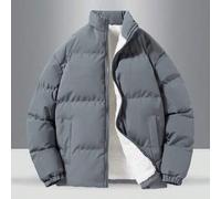 Shein Abrigo acolchado con cuello alto, de unicolor, térmico y grueso, suave y cómodo para adolescentes, para actividades al aire libre y uso diario