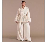 Shein Abrigo largo de mujer de talla grande con cuello de chal, manga larga, mezcla de lana, en unicolor, para otoño, invierno, Año Nuevo y Acción de Gracia