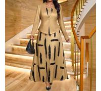 Shein Abrigos de piel sintética de manga larga midi con botones, cuello de solapa y tejido de punto elegante y colorido para oficina y uso diario, tallas gr