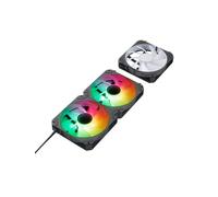 Shein Abysm Gaming Arclight 2.0 ARGB Kit 3 en 1 Black - Pack de 3 Ventiladores 120mm con Iluminación ARGB, Conexión en Serie (Clic&Go), PWM, 1500 RPM - Negr