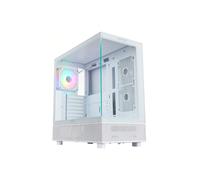 Shein ABYSM Gaming Caja PC Gamer Danube SAVA H400 White ATX, Panel Lateral y Frontal en Cristal Templado, Capacidad Tarjetas Gráficas hasta 410 mm y Compati