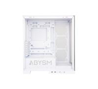 Shein Abysm Gaming Caja PC Gamer Danube SAVA H500 White ATX, con Espacio para Tarjetas Gráficas de hasta 430 mm, Lateral y Frontal de Cristal Templado, USB-