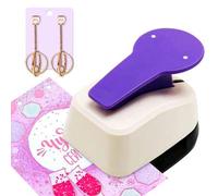 Shein Accesorio de tarjeta colgante para pendientes, collares, pulseras - Máquina perforadora, prensadora de flores y patrones, cortadora de papel - Máquina