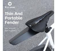 Shein Accesorios de ciclismo WEST BIKING Guardabarros de sillín universal ultraligero para bicicleta de montaña y carretera con desmontaje rápido
