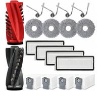 Shein Accesorios para aspiradora robot Roborock Qrevo Curv / Qrevo Curv S5X / Qrevo Edge / Qrevo S5V, piezas de repuesto: filtro HEPA, trapo, bolsa de polvo
