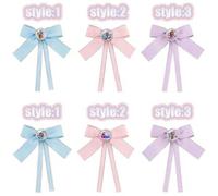 Shein Accesorios para el cabello de Gabby's Dollhouse - Nuevos pasadores de pelo con moño de dibujos animados, diademas multicolor, accesorios para el cabel