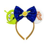 Shein Accesorios para el cabello de la Chica del Cumpleaños - Diademas con moño de lentejuelas de Pixar para niñas, Diadema con oreja de alien, Cintillo par