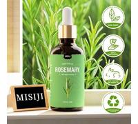 Shein Aceite esencial de romero/extraído de la planta/destilado/botella grande de 50 ml con gotero/apto para difusores y humidificadores de aromaterapia/se