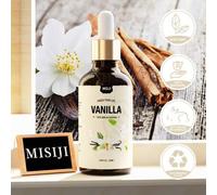 Shein Aceite esencial de vainilla / Extracción de planta por destilación / 50 ml con cuentagotas / Para usar en aromaterapia y humidificadores / Para hacer