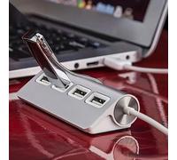 Shein Adaptador de divisor Multi USB con 4 puertos USB de alta velocidad HUB Mini Multiple USB3.0 de aluminio para expansor de puerto PC