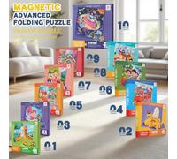 Shein Adecuado para niños de 3 a 8 años. Rompecabezas magnéticos, con diseños de dinosaurios, frutas y otros estilos. Libros magnéticos de ortografía para n