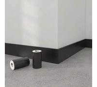 Shein Adhesivo autoadhesivo de PVC con diseño de madera 5m x 8cm de línea de zócalo, pegatina de borde removible para mesa, muebles y baño, decoración del h