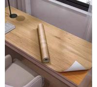 Shein Adhesivos de vinilo impermeables con textura de madera 3D para armario, gabinete, mesa, clóset, muebles, papel tapiz autoadhesivo de PVC para decoraci
