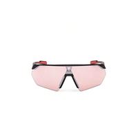 Shein adidas Sport SP0076 Mujer, Deportivas Delgadas y Ligeras, Forma de Lente Máscara, Lentes Marrón, Negro Opaco