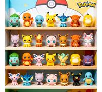 Shein Adorno de Escritorio de la Serie Pokémon Little Adventure con Licencia Oficial, Estilo de Dibujos Animados Lindo, Diseño de Personajes Pokémon, Figura