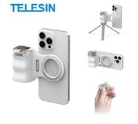Shein Agarre de cámara TELESIN Fun Shot Magnético con estilo DSLR para iPhone y Android con botón de obturador inalámbrico desmontable, tornillo de 1/4" y m