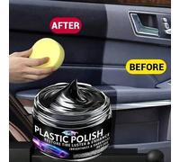 Shein Agente universal de cuidado y reparación de plástico para el interior del automóvil, pasta de brillo negro de goma, pasta de brillo negro para neumáti