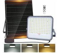 Shein Aigostar - Foco proyector LED solar con mando a distancia,16000mAH,gran panel solar y batería de gran capacidad,regulable 3000/4000/6500K,IP66,cable 2