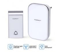 Shein Aigostar Ring AC - Timbre inalámbrico, Timbre de Puerta con Indicadores LED, Resistente al Agua, 36 Melodías, 3 Niveles de Volumen, Timbre para Ancian