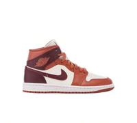 Shein Air Jordan 1 Mid Unisex Casual Shoes Dusty Peach / Night Maroon / Sail / White BQ6472-200