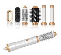 Shein Airstyler 6 en 1, juego de cepillos de aire caliente Stylist universal para hombres y mujeres, cepillo de peinado AirStyler con rizador automático, ce