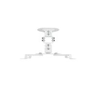 Shein AISENS Soporte Universal Giratorio, Inclinable de Techo para Proyector 13.5Kg, Blanco