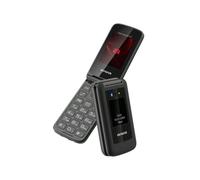 Shein Aiwa FP-30-2G - Teléfono 2G con Tapa, Dual SIM, Bluetooth 3.0, Pantallas duales 2.4″ + 1.77″, Radio FM, Botón SOS y Linterna - Color: Negro.