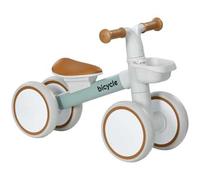 Shein AIYAPLAY Bicicleta sin Pedales para Niños de 12-36 Meses Bicicleta de Equilibrio con Asiento Ajustable Cesta y 4 Ruedas Silenciosas Carga 20 kg 56x27x