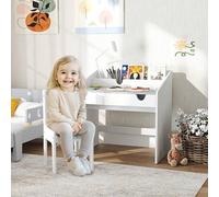 Shein AIYAPLAY Juego de Escritorio y Silla para Niños de +3 Años Pupitre Infantil con Cajón Extraíble y Compartimento para Dormitorio Sala Estudio Gris y Bl
