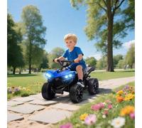 Shein AIYAPLAY Quad Eléctrico para Niños 6 V, Quad para Niños de 3-8 Años, Velocidad hasta 3 km/h, con Faros y Música, Azul