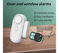 Shein Alarma inteligente para puertas y ventanas, alarma de seguridad para el hogar, timbre magnético multifunción, 6 modos, alarma con control remoto, alar