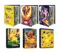 Shein Álbum de cartas de 240/540 piezas con libro protector, cartas Charizard, Pikachu, mapas, cartas, carpeta de colección de cartas VMAX GX EX