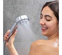 Shein Alcachofa De Ducha 3 en 1 - Alcachofa Ducha 3 Posiciones - Alcachofa Con 3 Modos De Uso Lluvia, Pulverización Y Dispensador De Jabón y Con Grifo De Pr