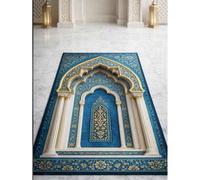Shein Alfombra de oración portátil y elegante talla grande vendida - 1 pieza, esterilla de rodillas plegable, tamaño 43*30 pulgadas, adornada con un hermoso