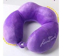 Shein Almohada de cuello para viajes, almohada de cuello para dormir, apoyacabezas en forma de U adorable, almohada de cuello suave y cálida, almohada de cu