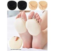 Shein Almohadilla portátil y transpirable para la parte delantera del pie, almohadilla metatarsal antideslizante de color neutro, plantilla, protector de de