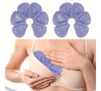 Shein Almohadillas de gel reutilizables para calor y frío - Parches de silicona para el pecho para amamantar, relajación y burbujas - Diseño de doble cara p