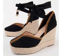 Shein Alpargata Cómoda Y Casual De Cuña Con Cordones Balenci12 ✅Entrega 1-3 Días España (Península) y Portugal / 3-7 Días Resto EU