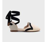Shein Alpargatas Planas de rafia entretejida bordada Bailarinas, Sandalias Verano Mujer Elegantes, Boho Chic