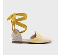 Shein Alpargatas Planas de rafia entretejida bordada Bailarinas, Sandalias Verano Mujer Elegantes, Boho Chic