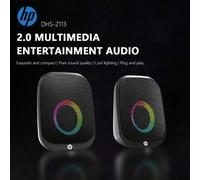 Shein Altavoces con cable para computadora HP, 5W x 2, Body compacto con graves profundos, luces LED de colores incorporadas, altavoz multimedia estéreo ali